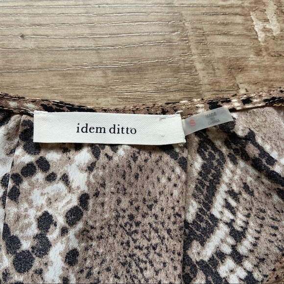 Envy Snake Print Cropped Long Sleeve Top size S - Picture 5 of 5